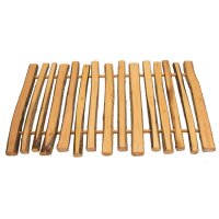 Hochwertiges Holz-Tischset aus geölten Haselnussholz...