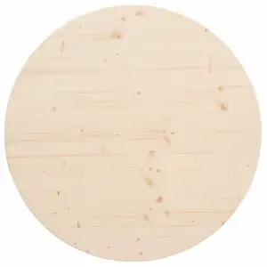 Runde Holz Tischplatte aus Fichten Holz - 80 cm x 2,8 cm