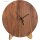 Moderne Wanduhr aus Holz - Schlichtes Rundes Design mit geräuschlosem Funkuhrenwerk