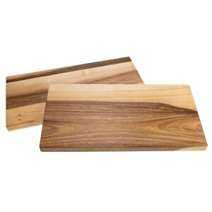 Rectangular cutting board made of walnut wood - 40 x 20 x 2 cm FSC® oiled