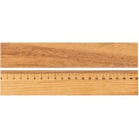 Holz-Lineal aus geölter Eiche - Stilvoll und...