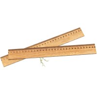 Holz-Lineal aus geölter Eiche - Stilvoll und...
