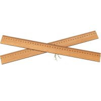 Wooden ruler made of oiled oak - Stylish and durable 40 cm
