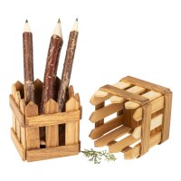 Handgefertigte Kirschholz-Stiftebox | Elegante...