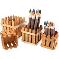 Handcrafted cherry wood pencil box | Elegant storage approx. 75 x 75 x 75 mm