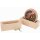 Beermat holder/stand made of beech wood 12.5x5x4 cm