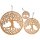 Wooden mural / window picture tree of life made of FSC® oiled oak