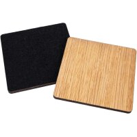 Eichenholz-Untersetzer mit Filzrücken –...