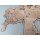 Holz 3D Weltkarte Wanddeko aus verschiedenen Holzarten FSC® zertifiziert