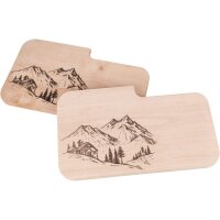Chopping board with knife slot FSC® alder 26 x 15 x...