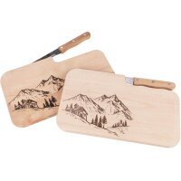 Schneidebrett mit Messerschlitz FSC® Erle 26 x 15 x...