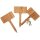 Oiled oak flower plug - plant plug 10 x 6 x 0.3 cm
