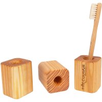 Larch wood toothbrush holder - Toothbrush holder made of oiled wood
