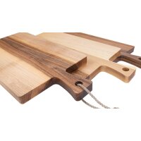 Schneidebrett mit Griff - Nussbaum geölt - 40 x 20 x 2 cm FSC®