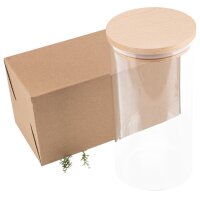 Vorratsglas mit Holzdeckel aus FSC® Buche - Höhe...