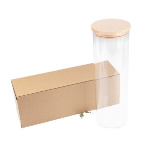 Storage jar with wooden lid made of FSC® beech - height 30 cm - 2200ml