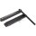 2 meter folding rule / meter stick - black lacquered - with angle indicator and locking mechanism