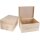 Holz Kiste Organizer mit Klappdeckel - 40x30x23cm - Praktische Aufbewahrungslösung