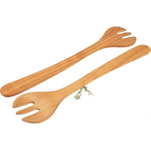 Gabel / Löffel aus geöltem FSC® Kirschholz - 35 cm