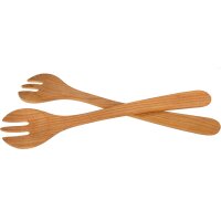 Gabel aus geöltem Kirschholz - 35 cm