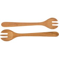 Gabel / Löffel aus geöltem FSC® Kirschholz - 35 cm