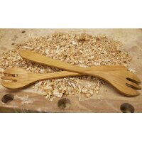Gabel / Löffel aus geöltem FSC® Kirschholz - 35 cm