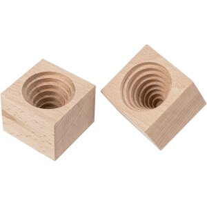 Cremespitz Bienenkorb aus unbehandelter Buche - Likörspitzen-Form 5 x 5 x 3,7 cm