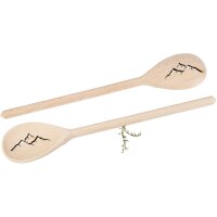 Holz Kochlöffel oval aus Buche – 30 cm –...