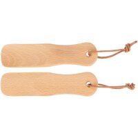 Holz Schuhlöffel aus Buche mit Lederband - 15,5 x...