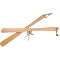 Wooden shoehorn - Oiled beech - 37 cm - Shoehorn with...