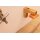 Magnetic soap holder made of larch wood for bathroom and kitchen