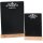 Wooden table stand made of beech with chalkboard - DIN A5 menu