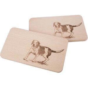 Cutting board FSC® alder 22.5 x 12.5 x 1.2 cm - dog