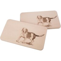 Cutting board FSC® alder 22.5 x 12.5 x 1.2 cm - dog