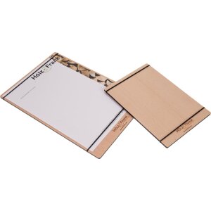 Holz Klemmbrett aus FSC® zertifizierter Buche mit Gummibändern DIN A4