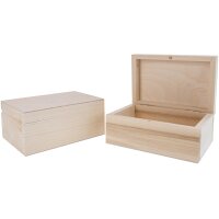 Holz Aufbewahrungsbox mit Pin | 16,5x11x7,5cm