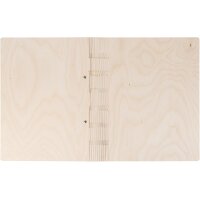 Ringordner aus Birkenholz mit Holzscharnier | DIN A4 32x25,5 cm