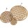 Wooden mural / window mural Flower of life made of FSC® oiled oak