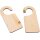 Wooden door hanger - Doorplate made from fragrant Swiss stone pine - Wooden doorplate