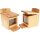 Squirrel feeder made of European larch - including nut dispenser / food box