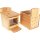 Squirrel feeder made of European larch - including nut dispenser / food box