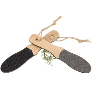 Handfeile für Kletterer aus Eiche mit Hanfkordel