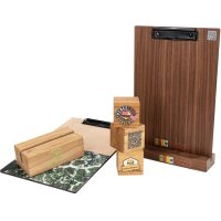 Oak Wood Cube with QR Code Print – Menu Holder for Digital Menus