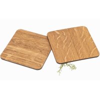 Massivholz Untersetzer aus Geöltem Eichenholz 95 x 3 mm