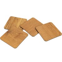 Massivholz Untersetzer aus Geöltem Eichenholz 95 x 3 mm