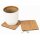 Solid wood coaster made of oiled oak wood 95x3 mm - Robust & decorative