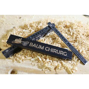 Baum Chirurg - Förster und Waldarbeiter Zollstock - Schwarzer Meterstab