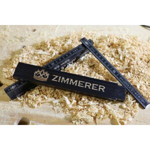 Carpenters folding rule - Black meter stick