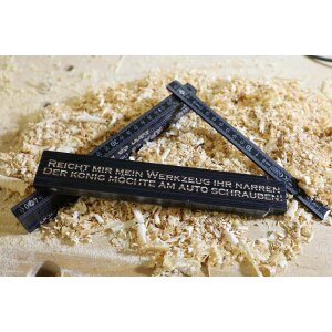 Hand me my tool folding rule - Black meter stick