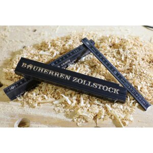 Bauherren Zollstock - Schwarzer Meterstab